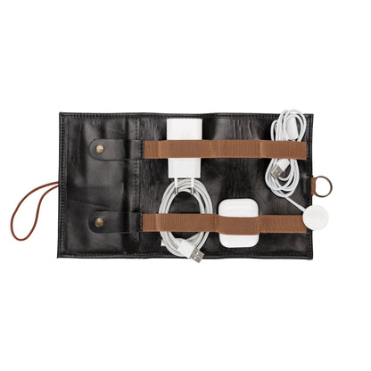 Salida Travel Pouch and Premium Leather Cable Organizer