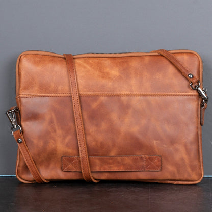 Seward Leather Laptop Bag with Shoulder Strap - MacBook Sleeve 14" & 16"