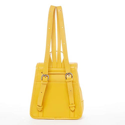 Nicole Yellow Leather Backpack